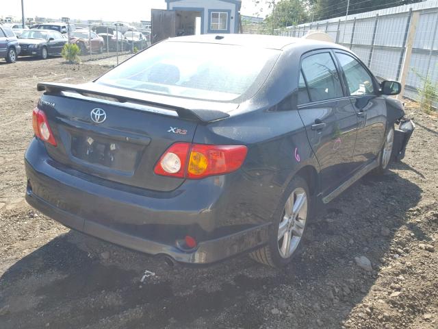 1NXBE40E19Z127743 - 2009 TOYOTA COROLLA XR 黑色 照片 4