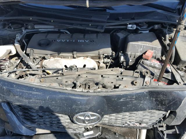 1NXBE40E19Z127743 - 2009 TOYOTA COROLLA XR 黑色 照片 7