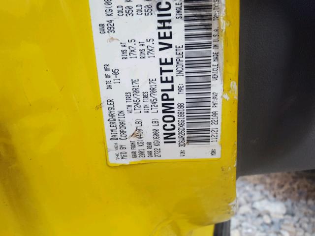 3D6WR26DX6G188188 - 2006 DODGE RAM 2500 S YELLOW photo 10