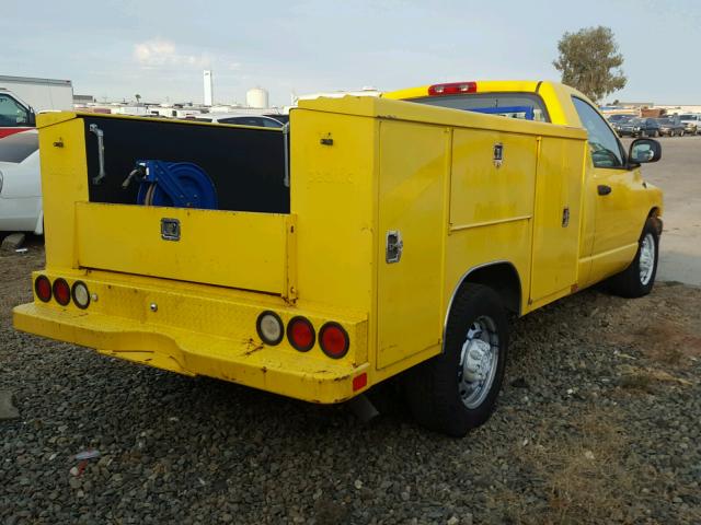 3D6WR26DX6G188188 - 2006 DODGE RAM 2500 S YELLOW photo 4