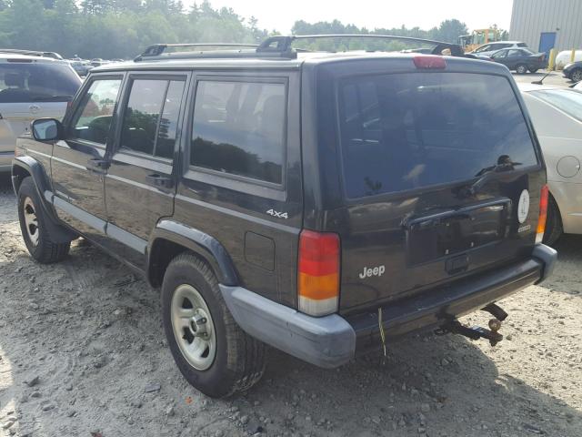 1J4FF48S0YL172314 - 2000 JEEP CHEROKEE S BLACK photo 3