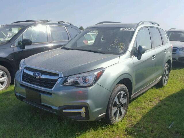 JF2SJARCXJH430034 - 2018 SUBARU FORESTER 2 GREEN photo 2