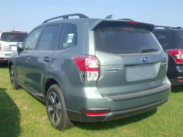 JF2SJARCXJH430034 - 2018 SUBARU FORESTER 2 GREEN photo 3