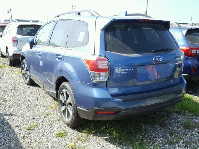 JF2SJARC8JH429335 - 2018 SUBARU FORESTER 2 BLUE photo 3