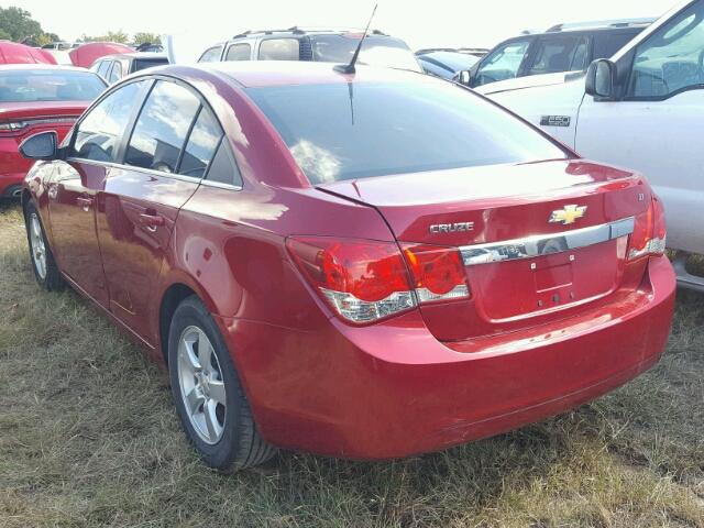 1G1PC5SB7E7392855 - 2014 CHEVROLET CRUZE LT RED photo 3