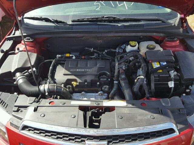 1G1PC5SB7E7392855 - 2014 CHEVROLET CRUZE LT RED photo 7