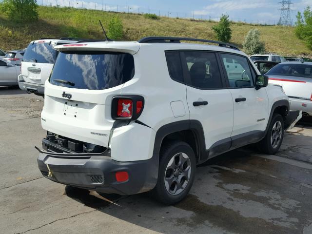 ZACCJBAB9HPF20998 - 2017 JEEP RENEGADE S WHITE photo 4