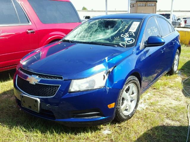 1G1PC5SB1D7133762 - 2013 CHEVROLET CRUZE LT BLUE photo 2