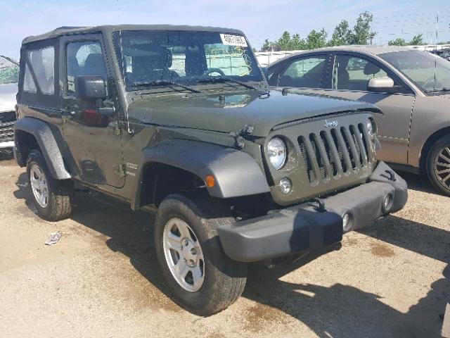 1C4AJWAG8FL636088 - 2015 JEEP WRANGLER S GRAY photo 1