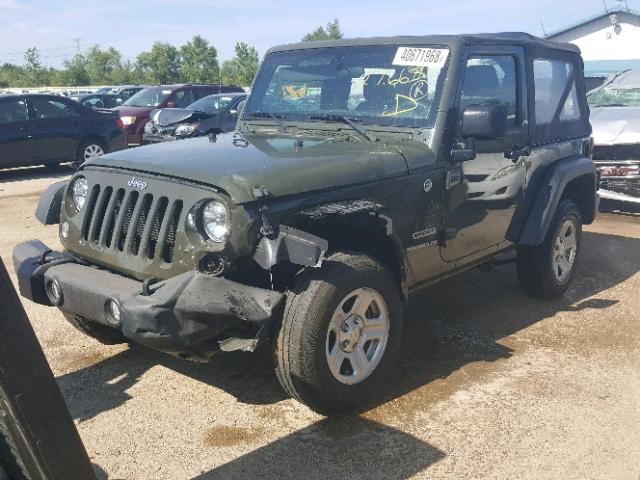 1C4AJWAG8FL636088 - 2015 JEEP WRANGLER S GRAY photo 2