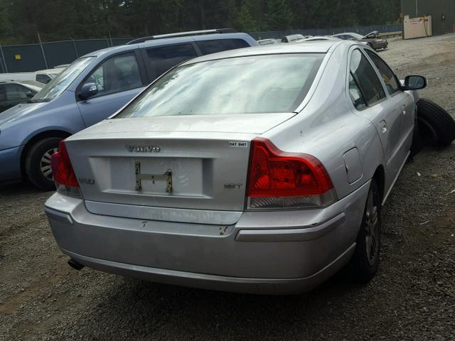 YV1RS592372609563 - 2007 VOLVO S60 2.5T SILVER photo 4