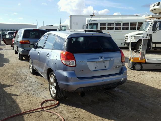 2T1KR32E74C272226 - 2004 TOYOTA MATRIX BLUE photo 3