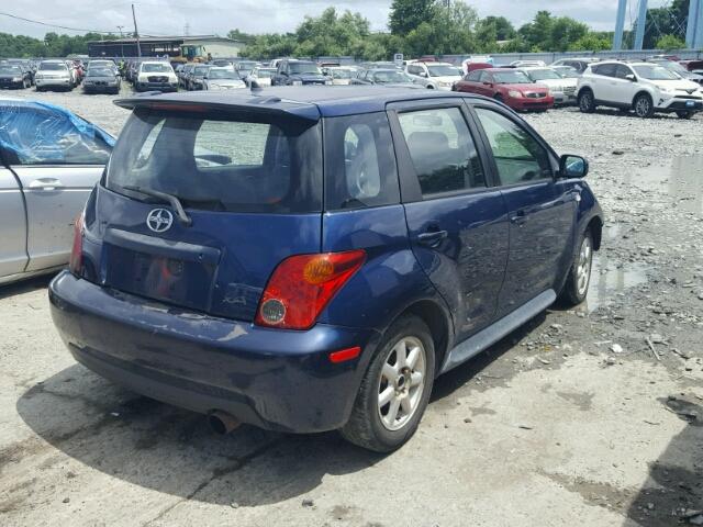 JTKKT624540055433 - 2004 TOYOTA SCION XA ლურჯი ფოტო 4