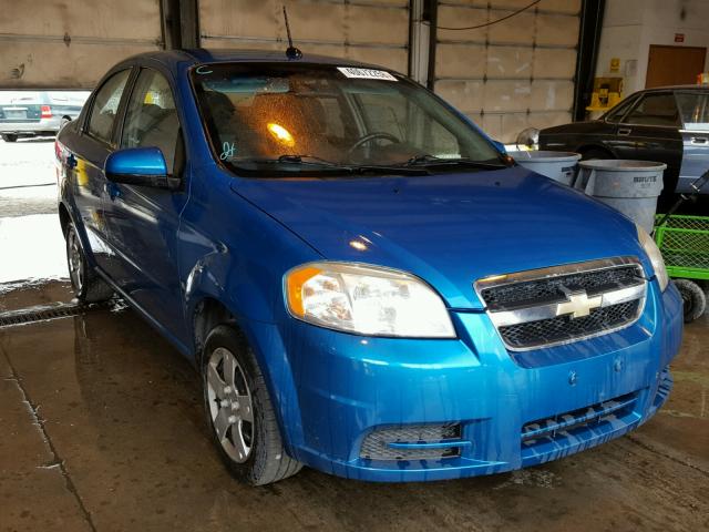 KL1TD56E79B635467 - 2009 CHEVROLET AVEO LS BLUE photo 1
