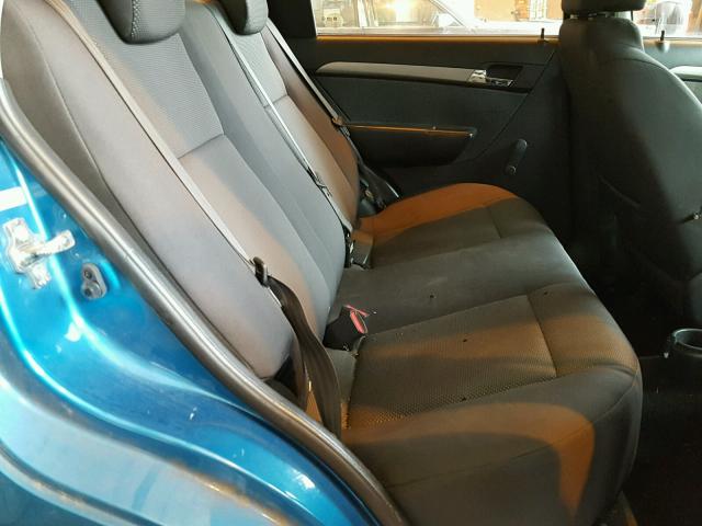 KL1TD56E79B635467 - 2009 CHEVROLET AVEO LS BLUE photo 6
