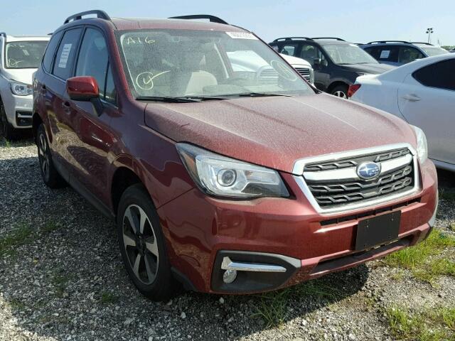 JF2SJARC3JH428870 - 2018 SUBARU FORESTER 2 BURGUNDY photo 1