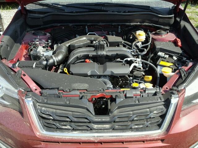 JF2SJARC3JH428870 - 2018 SUBARU FORESTER 2 BURGUNDY photo 7