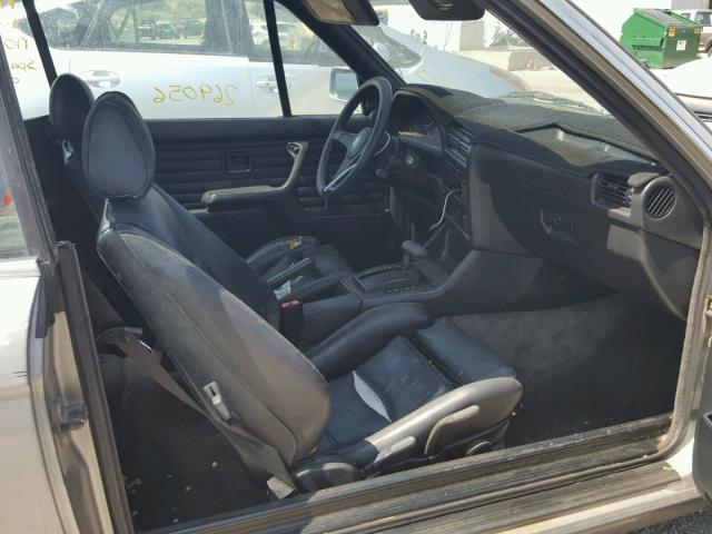WBABB2309H1940763 - 1987 BMW 325 I AUTO GRAY photo 5