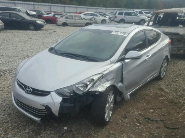 KMHDH4AE9CU406251 - 2012 HYUNDAI ELANTRA GL SILVER photo 2