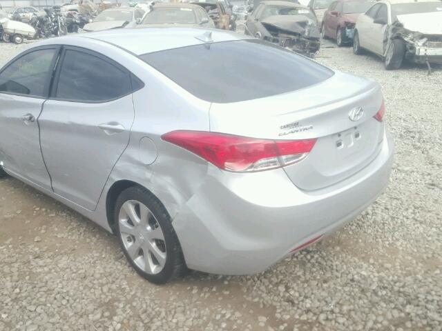 KMHDH4AE9CU406251 - 2012 HYUNDAI ELANTRA GL SILVER photo 9