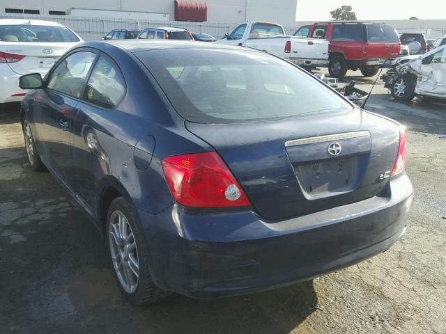 JTKDE177860094285 - 2006 TOYOTA SCION TC BLUE photo 3