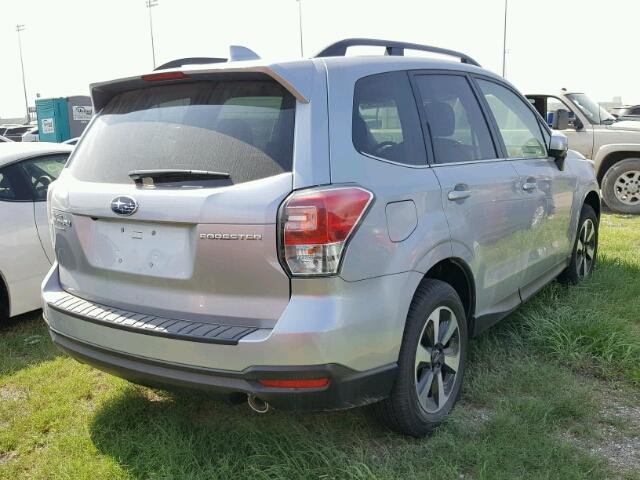 JF2SJALC2JH428447 - 2018 SUBARU FORESTER 2 GRAY photo 4