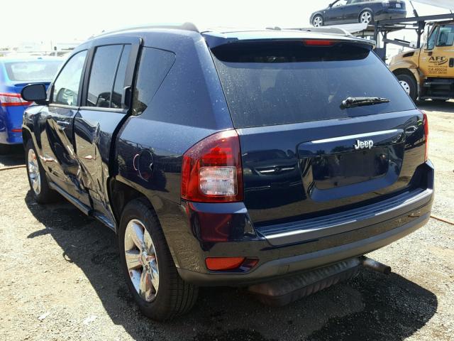 1C4NJCBBXED758124 - 2014 JEEP COMPASS SP BLUE photo 3