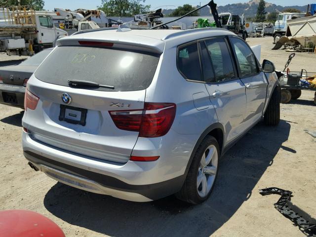 5UXWZ7C52H0U45897 - 2017 BMW X3 SDRIVE2 Күміс фото 4