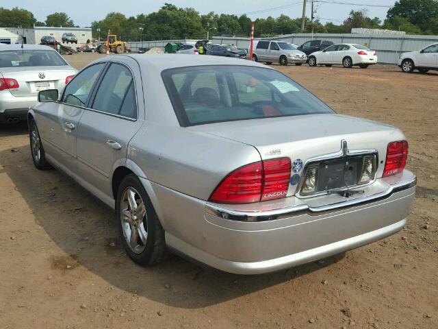 1LNHM87A92Y688021 - 2002 LINCOLN LS SILVER photo 3