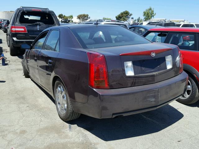 1G6DM57T560141287 - 2006 CADILLAC CTS BURGUNDY photo 3