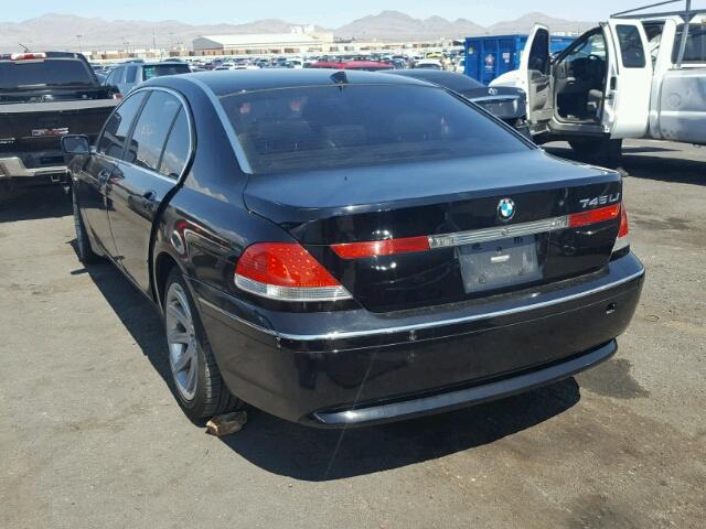 WBAGN63403DR13899 - 2003 BMW 745 LI BLACK photo 3