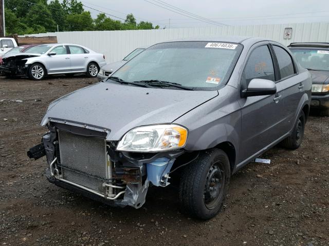 KL1TD5DE0BB216949 - 2011 CHEVROLET AVEO LS SILVER photo 2