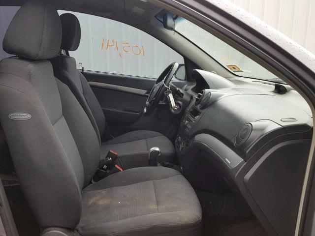 KL1TD5DE0BB216949 - 2011 CHEVROLET AVEO LS SILVER photo 5