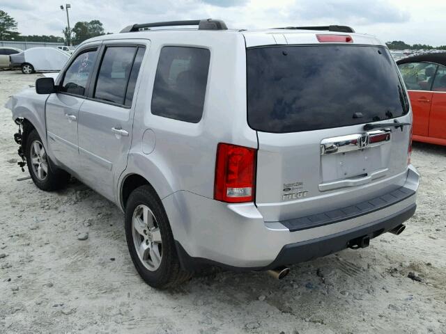 5FNYF3H51BB047092 - 2011 HONDA PILOT EXL SILVER photo 3