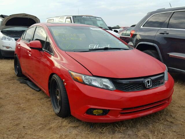 2HGFB6E56CH700103 - 2012 HONDA CIVIC RED photo 1