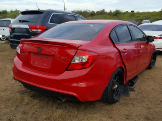 2HGFB6E56CH700103 - 2012 HONDA CIVIC RED photo 4