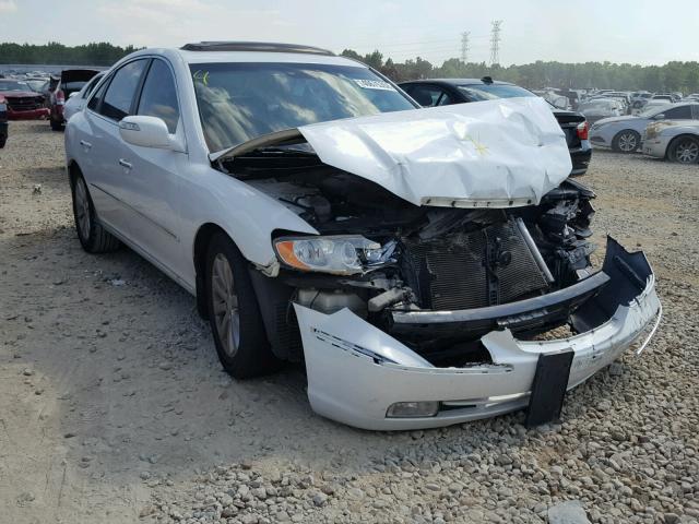 KMHFC46F39A393435 - 2009 HYUNDAI AZERA SE WHITE photo 1