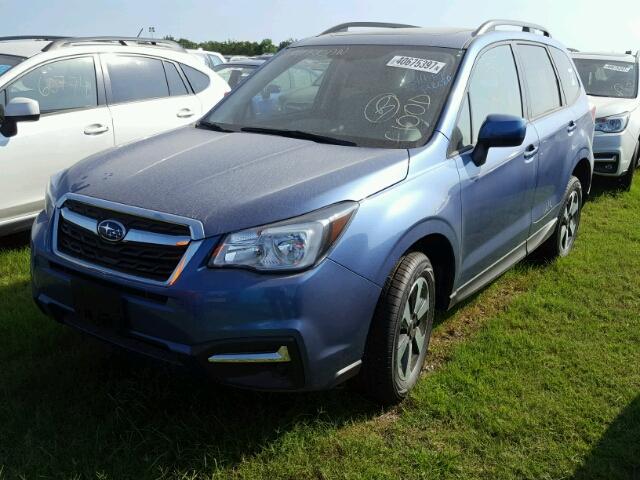 JF2SJAEC9JH429608 - 2018 SUBARU FORESTER 2 BLUE photo 2