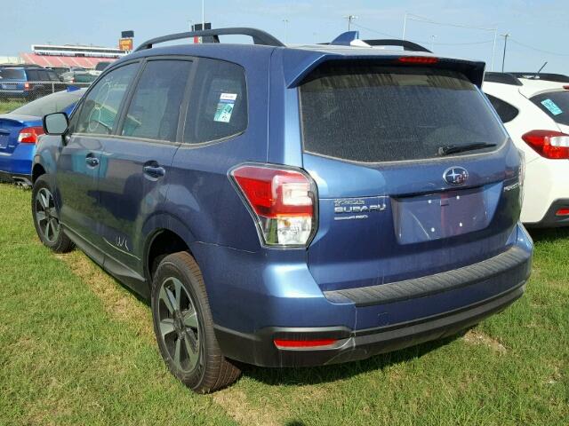 JF2SJAEC9JH429608 - 2018 SUBARU FORESTER 2 BLUE photo 3