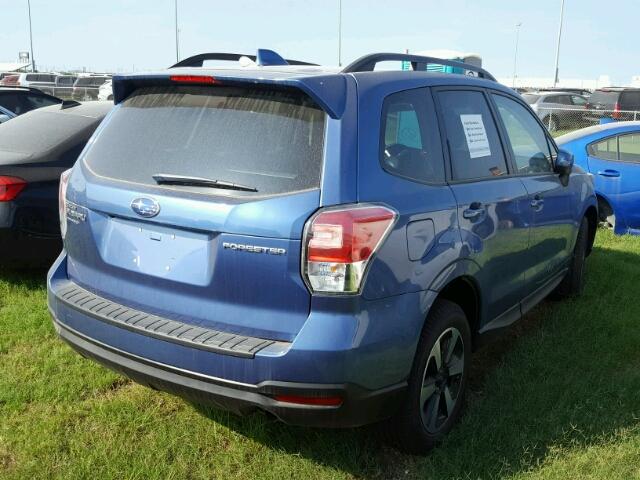 JF2SJAEC9JH429608 - 2018 SUBARU FORESTER 2 BLUE photo 4