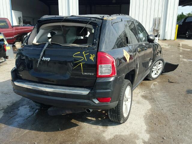 1C4NJCCB2CD692311 - 2012 JEEP COMPASS LI BLACK photo 4