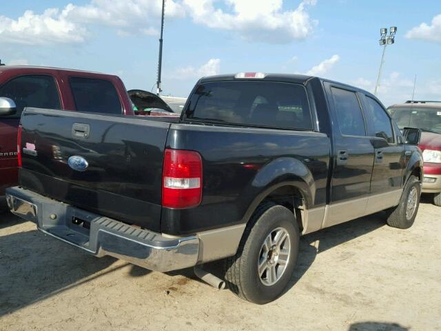 1FTRW12W97KB72846 - 2007 FORD F150 SUPER BLACK photo 4