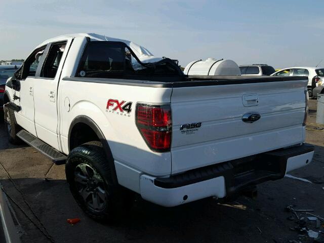 1FTFW1ET1DKF31977 - 2013 FORD F150 WHITE photo 3