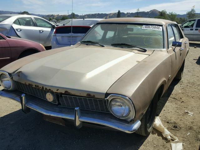 2K92L139470 - 1972 FORD MAVERICK BROWN photo 2