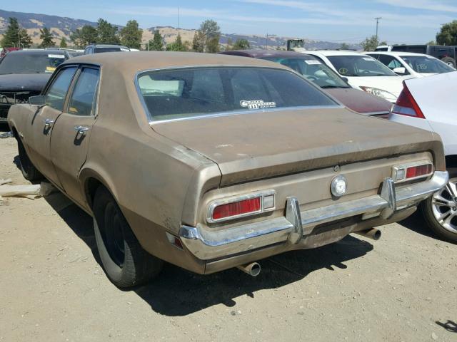 2K92L139470 - 1972 FORD MAVERICK BROWN photo 3