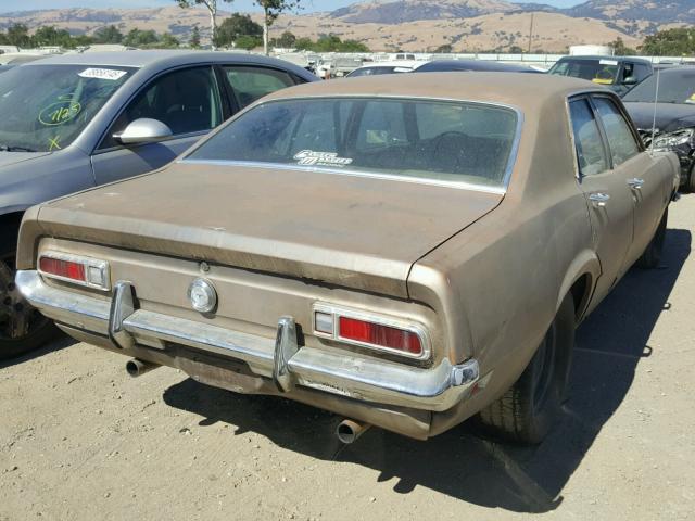 2K92L139470 - 1972 FORD MAVERICK BROWN photo 4