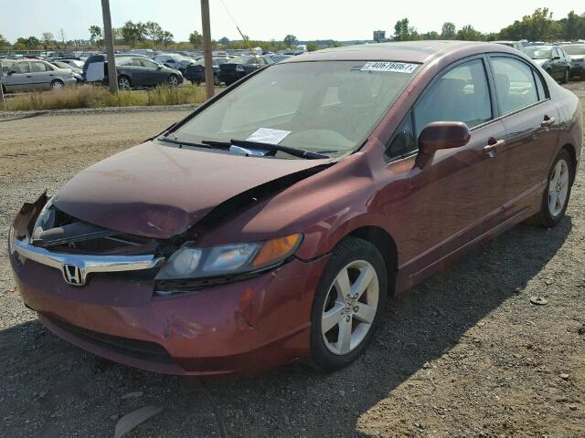 1HGFA16816L064471 - 2006 HONDA CIVIC EX მუქწითელი ფოტო 2