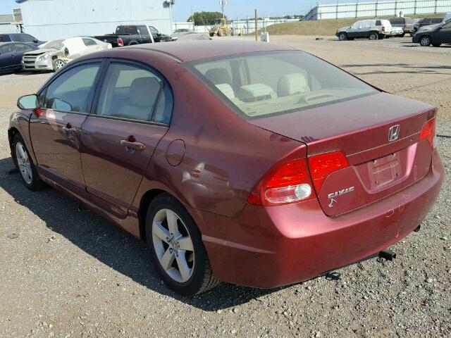 1HGFA16816L064471 - 2006 HONDA CIVIC EX მუქწითელი ფოტო 3