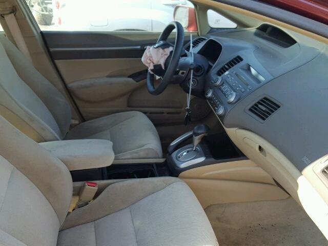 1HGFA16816L064471 - 2006 HONDA CIVIC EX მუქწითელი ფოტო 5