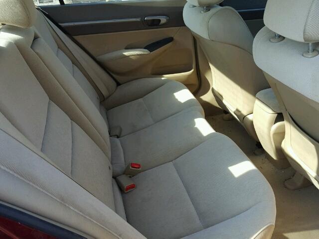 1HGFA16816L064471 - 2006 HONDA CIVIC EX მუქწითელი ფოტო 6